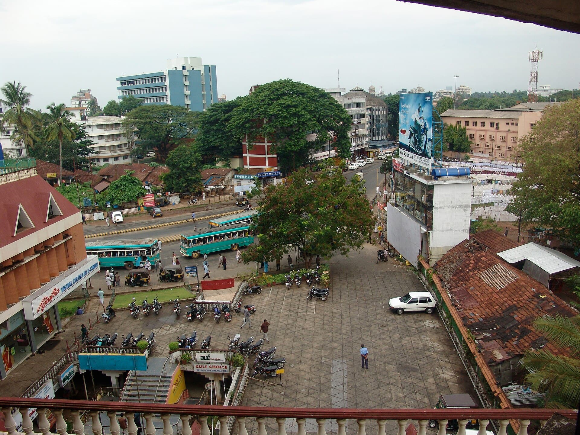 Aerial view of Kozhikode, Kerala